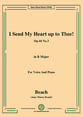 I Send My Heart up to Thee!Op.44 No.3,in B Major Vocal Solo & Collections sheet music cover